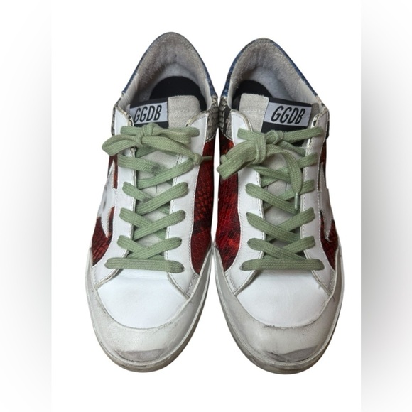 Golden Goose Superstar Sneaker Multi Color Snake White Star Size 41 or US 11 - Picture 4 of 12